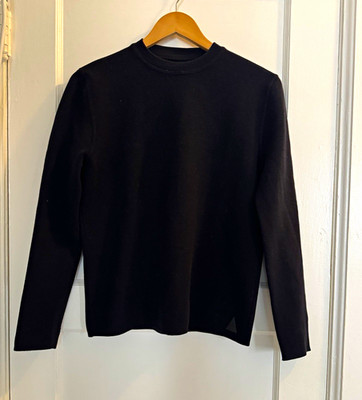 Aztech Mountain Aspen Men s Wool Blend Knit Crewneck Pullover Logo Black S