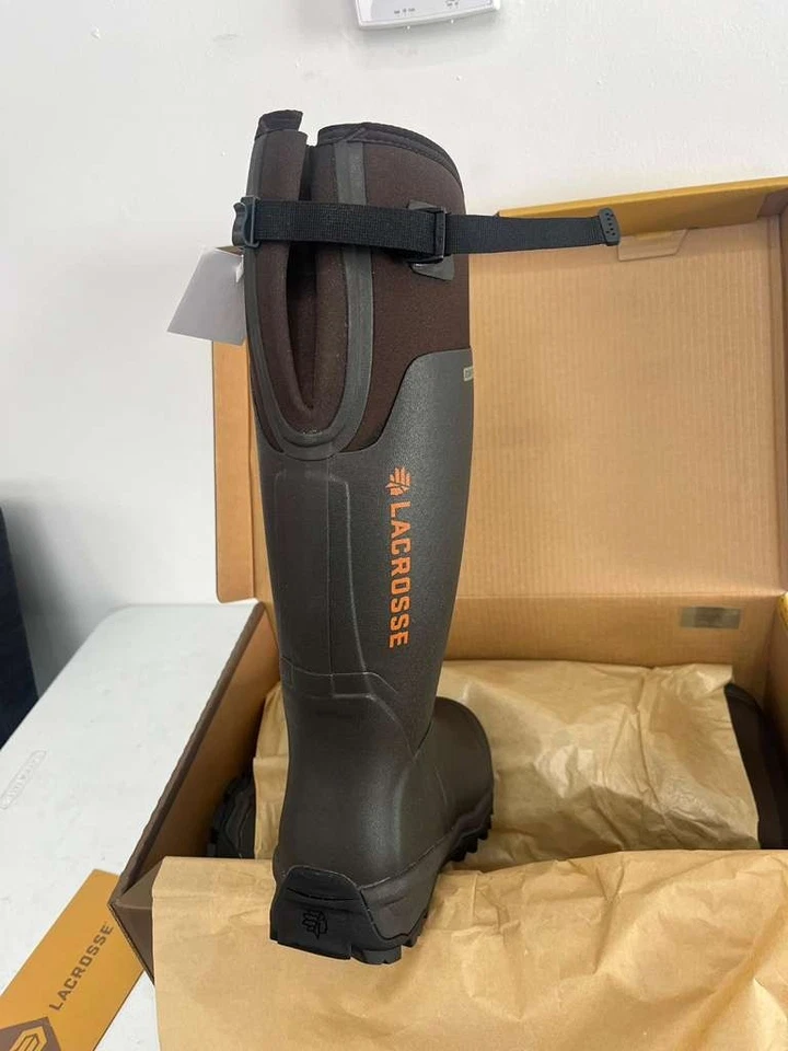 NEW in box LaCrosse Mens Alphaburly Pro 18in Brown Rubber Hunting Boots - Image 2 of 4