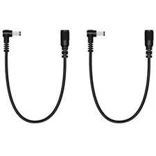 5.5mm x 2.1mm DC Power Extension Cable Right Angle Male to Female for CCTV