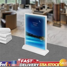 Tabletop LED Sign Holder, Desktop Advertising Holder, Light Up Menu Holder