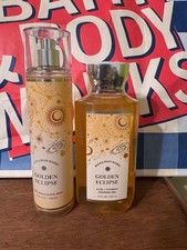 Bath Body Works GOLDEN ECLIPSE Mist Shower Gel Set of 2 NEW