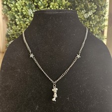 Cute Disney Minnie Mouse And Stars Charm Necklace