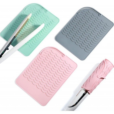 #ad Silicone Heat Resistant Mat for Curling Iron Hair Straightener Anti Slip Pad $3.99