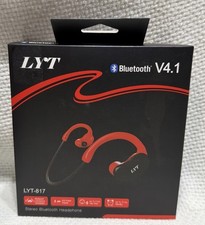 LYT-817 Bluetooth V4.1 Wireless Sports Headphones Green/Black New Sealed