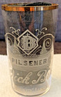 PRE-PRO DICK BROS PILSENER ETCHED GLASS QUINCY ILL — photo 1