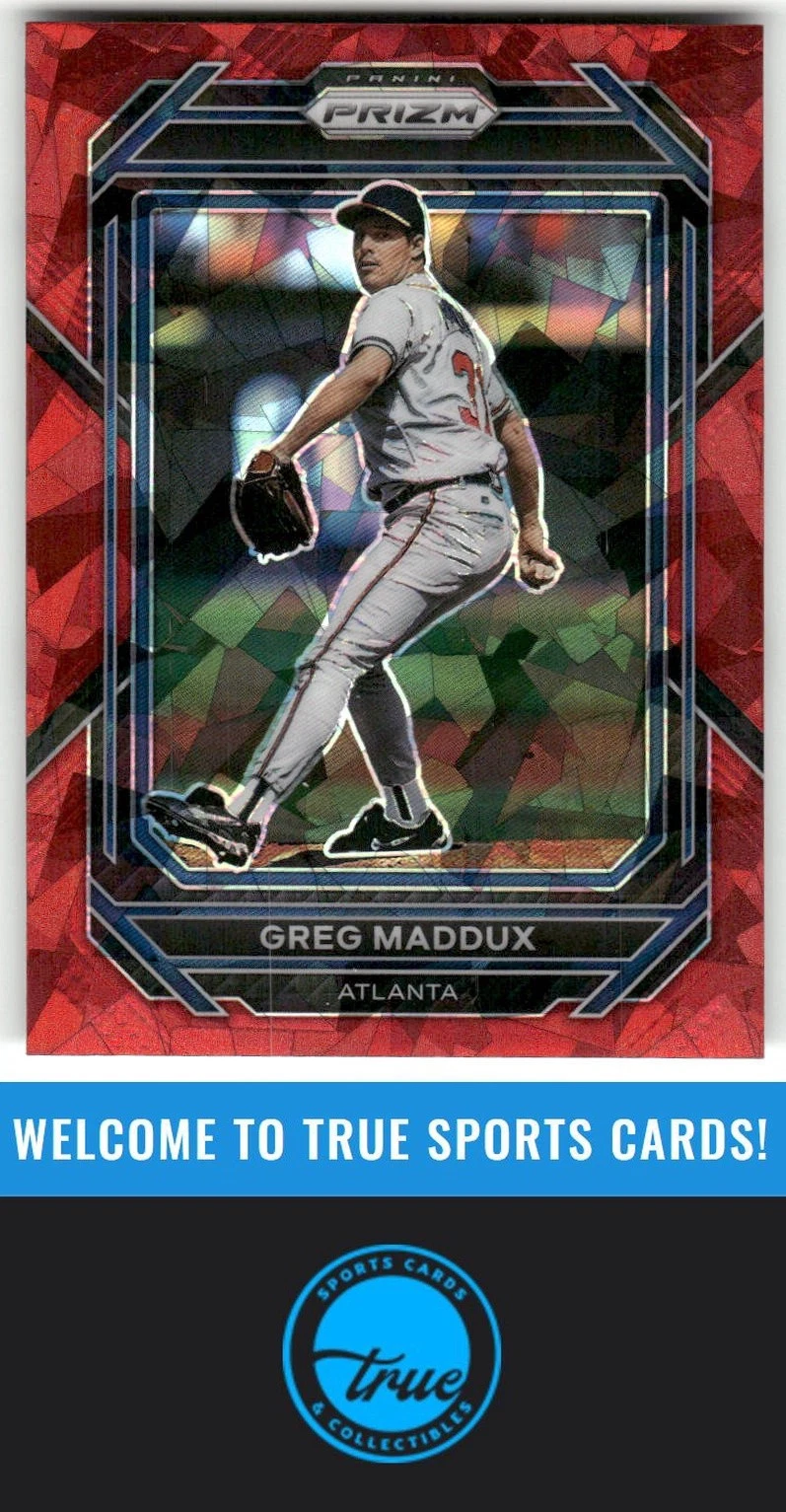 2023 Panini Prizm #287 Greg Maddux Red Ice Prizms