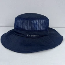 C.C Exclusives Sports Navy Blue Bucket Hat Vented Mesh Adjustable Outdoors Cap