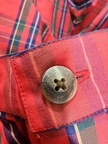 Polo Ralph Lauren Vtg Retro 90s Academia Preppy Plaid Cotton Short Sz 10 NWT - Picture 11 of 12