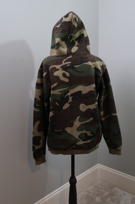 Supreme Box Logo Camo Hoodie Red Patch Pullover | Size M | eBay