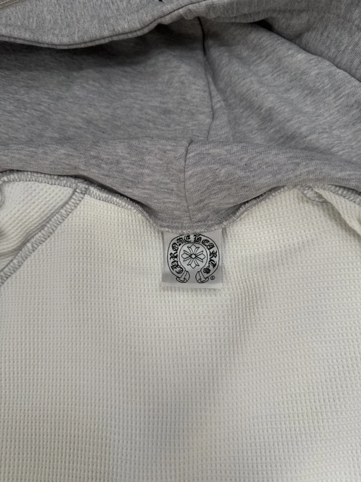 Chrome Hearts Vintage Thermal Floral Zip Up Hoodie  - Image 2 of 4