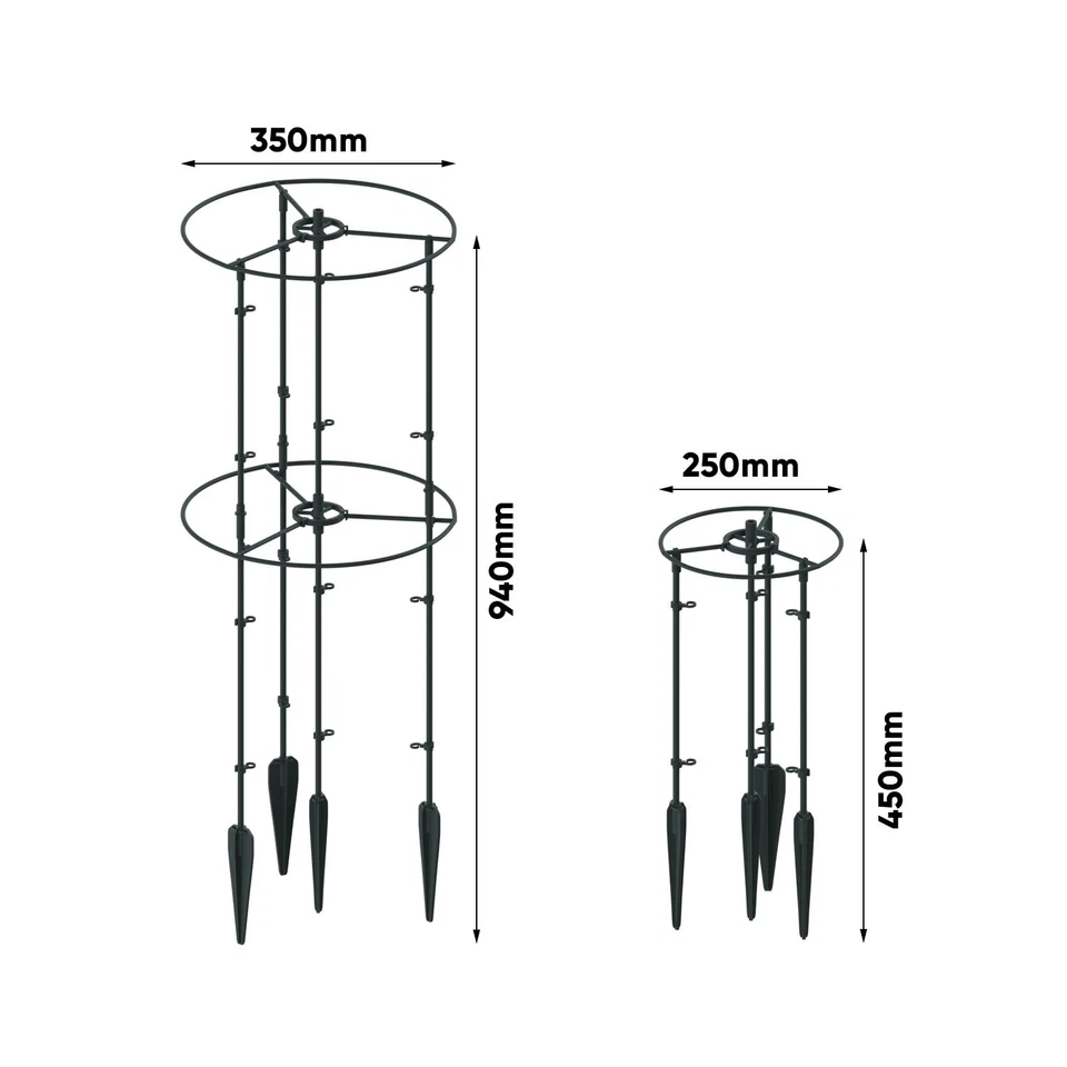 Pflanzenstütze Pflanzenhalter Floo Supports IFLS5 – Rund Waldgrün - Bild 2 von 4