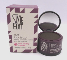 NIB Style Edit Root Touch-Up Powder - Dark Brown .13 oz./3.7 g FULL SIZE