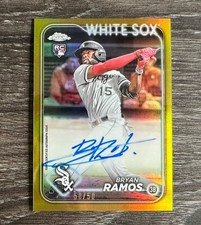 2024 Topps Chrome Update Bryan Ramos RC Auto Gold 50/50