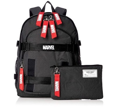 Marvel Unisex Skater Backpack Rucksack w/ Detachable Pouch New with Tag