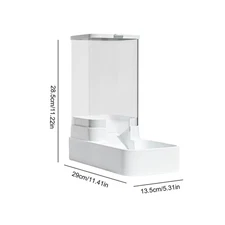 Cat Feeder Automatic Auto Gravity Pet Feeder Bowl 3.8L Dog Cat Feeder Water Disp