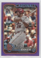 2024 Topps Chrome Logofractor Edition Purple Refractor /250 Luken Baker 1ed8