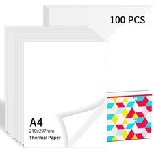 Thermopapier 210mm x 297mm - 100 Blatt, Niedr...