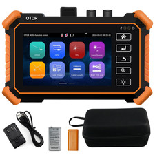 Singlemode OTDR Fiber Optic Tester,  1310/1550Nm 26/24Db 4'' Touchscreen OTDR Te