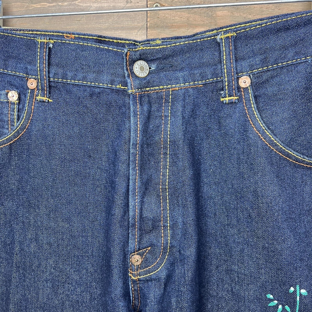 RARE Vintage Evisu Jeans Tiger Japanese Asian Denim Dark RARE Vintage Evisu Jeans Tiger Japanese Asian Denim Dark