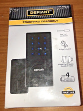 Defiant Electronic Touchpad Deadbolt Lock Entry Door Key Entry Matte Black