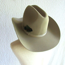 VTG Resistol Self Conforming XXX Beaver Western Hat Mens 7 1/8 Pristine No wear