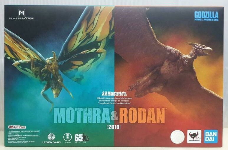 【新品・未開封】Mothra & Rodan フィギュア (2019) Amazon.com: Bandai Tamashii Nations S.H. MonsterArts Mothra