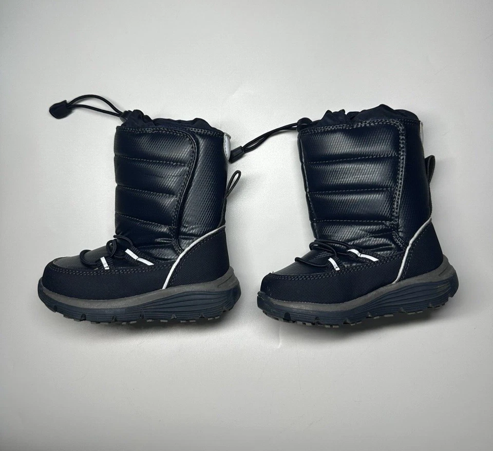 Lands End Little Kids 雪地靴 学步儿童 尺寸 7M 海军蓝 — 第 3/4 张图片