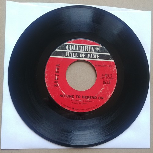 SANTANA No One To Depend On/Everybody's Everything 45 7
