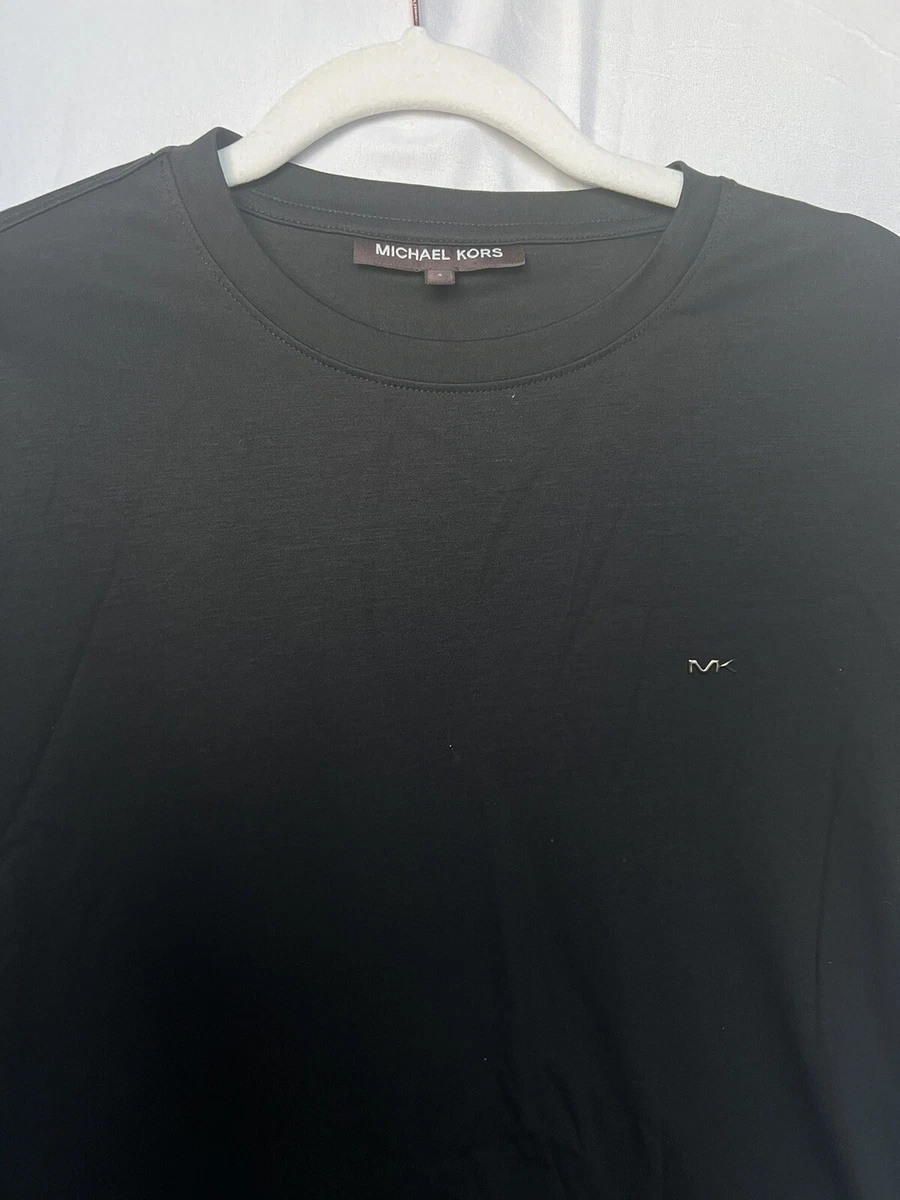 MICHAEL KORS MENS UK S BLACK CREW NECK LOGO T SHIRT TEE TSHIRT