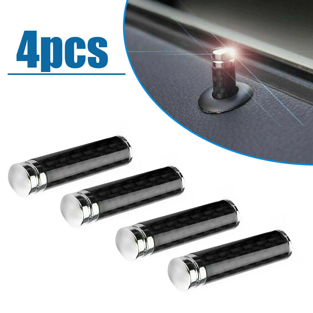 4pcs Door Lock Knob Pins For BMW 428i 2014-2016 - Aluminum Alloy, Red (Replacement Accessories)