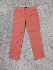 NYDJ Jeans Women's Size 2 Orange Ankle Zip Cropped Made in USA