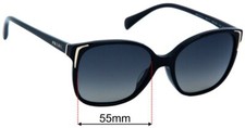 SFx Replacement Sunglass Lenses fits Prada SPR01O-A - 55mm Wide