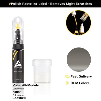 Touch up Paint for Volvo Code: 484 Seashell OEM Exact Color Match