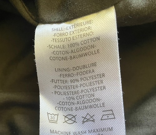 Wenven Mens L Jacket Brown Military Style Button Snaps Canvas New P1 - Picture 9 of 9