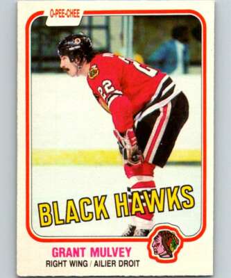 1981-82 O-Pee-Chee #60 Grant Mulvey NM++ Blackhawks J2M