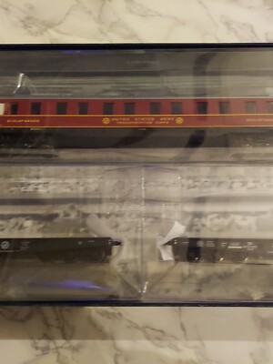 Train Liliput HO 1:87 - 1 Voiture US Army + 2 Wagons Plats - Réf L352000
