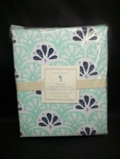 Pottery Barn Kids Organic Nora Butterfly Reversible Duvet Cover Aqua Twin P508