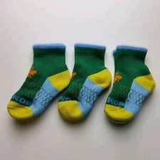 Bombas Toddler Color Block Fuzzy Top Socks Lot Of 3 Size T