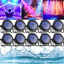 10PCS Waterproof 36LED Par Light RGBW Washer DMX Beam DJ Disco Xmas Stage Lights
