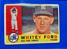 1960 Topps Baseball WHITEY FORD #35 New York Yankees HOF-1974 LOW PRICE !