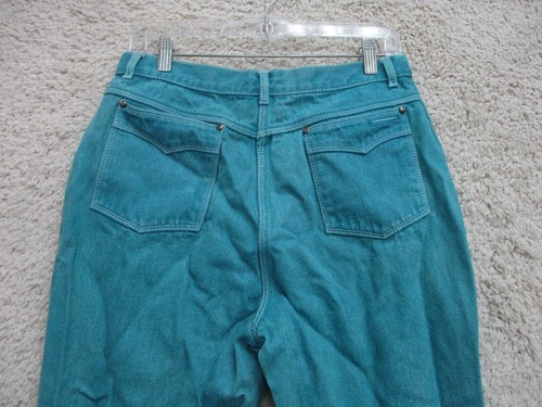 VINTAGE Gloria Vanderbilt For Murjani Jeans 16 Girls Size Blue Denim 90s Mom Fit - Picture 9 of 17