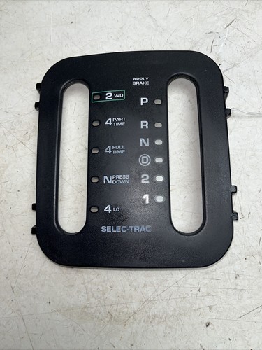 99-04 Jeep Grand Cherokee Center Console Shifter Plate selec-trac D115 - Picture 2 of 7