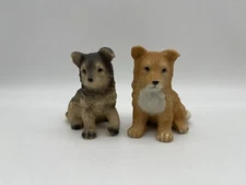 Vintage HOMCO German Shepard & Red Heller Puppy Figurines #8828 Sri Lanka