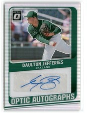 2021 Donruss Optic Autographs Holo Daulton Jefferies #OA-DJ Oakland Athletics