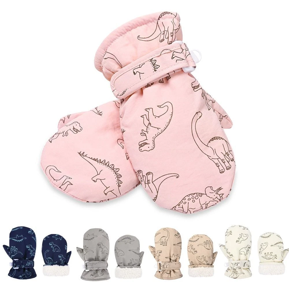 Thickened Fleece Skiing Snow Gloves Plush Baby Mittens Kids Gloves
