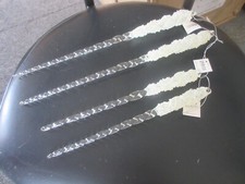 Melrose 77245 Icicle Hanging Ornament, Set of 4, 15"  12" Height, Acrylic