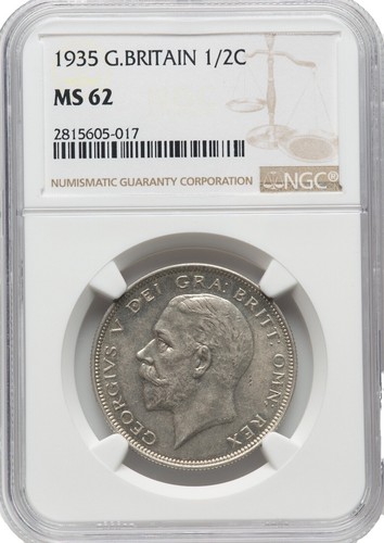 Great Britain - 1944 George VI Silver 1/2 Crown - NGC MS63 | eBay