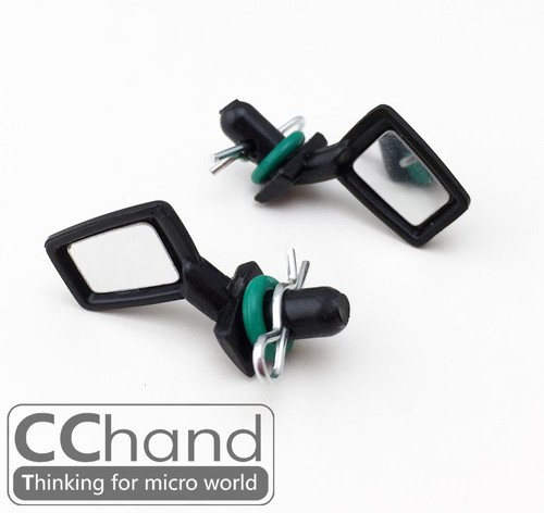 CC HAND Rubber Rearview Mirror 1/10 TAMIYA CC01 WRANGLER(High Reflective Lens） - Bild 1 von 6