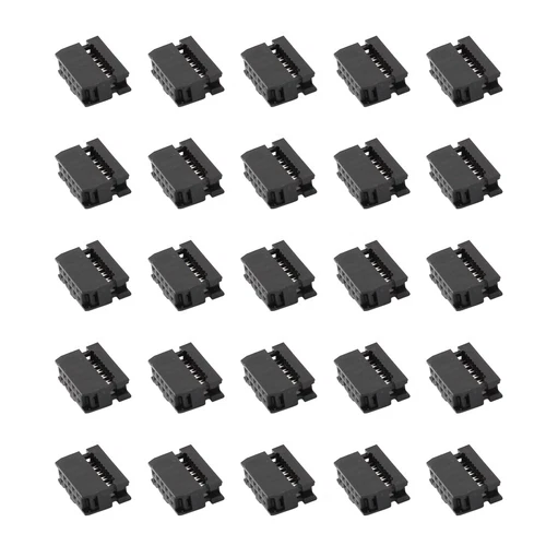 2.54mm Pitch FC-10P IDC Cable Connector Ribbon Cable 10Pin Female Header,25 Pcs