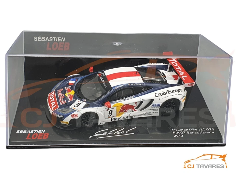 ALTAYA MCLAREN MP4 12C GT3 #9 SEBASTIEN LOEB FIAT SERIE NAVARRA 2013 1/43 - Immagine 3 di 3